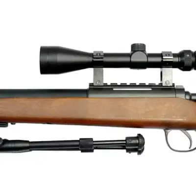 Alternative view of MB03EL + dwójnóg teleskopowy + luneta z montażem