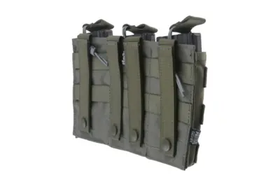 Potrójna ładownica Open I na magazynki AK/M4/G36 - ranger green - obrazek 3