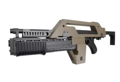 Replika karabinu M41A Pulse Rifle - tan - obrazek 3
