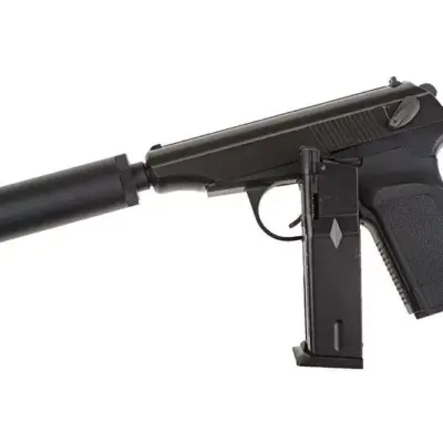 Alternative view of Replika pistoletu MK z tłumikiem - czarna