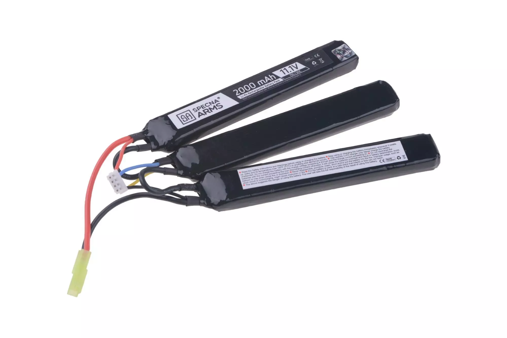 Akumulator LiPo 11,1V 2000mAh 15/30C - 3 modułowy OD-G-SPE-06-022015-00 asgbox.pl asgbox.pl - Akumulator LiPo 11
