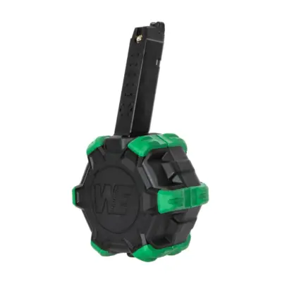 asgbox.pl - Bębnowy magazynek gazowy 350 kulek do replik Serii G17 i Galaxy WE