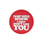 asgbox.pl - Naszywka 3D Just Don't Like YOU - czerwona