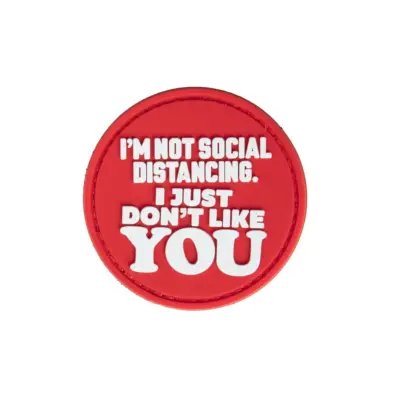 asgbox.pl - Naszywka 3D Just Don't Like YOU - czerwona