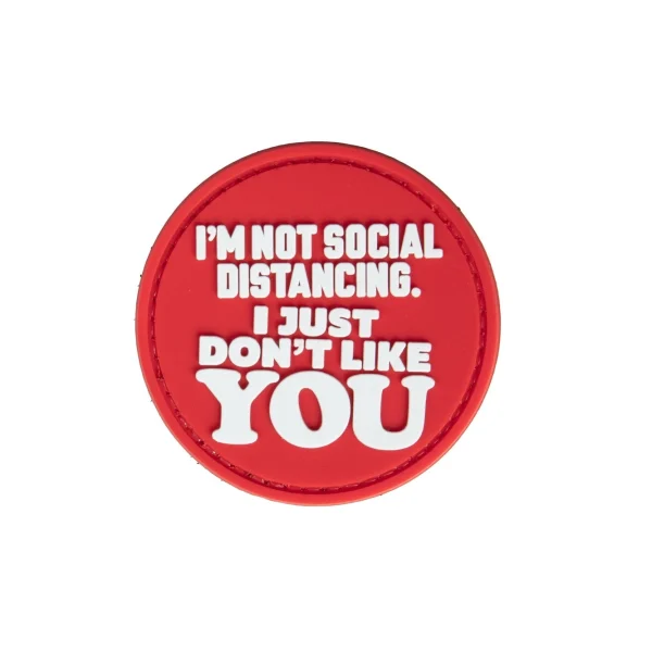 asgbox.pl - Naszywka 3D Just Don't Like YOU - czerwona