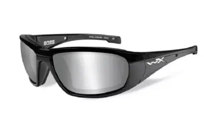 asgbox.pl - Okulary Wiley X® BOSS Grey Silver Flash Gloss Black Frame