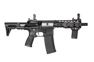 Replika karabinka SA-E12 PDW EDGE™ ASTER™ V2 Custom - czarna - obrazek 3