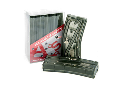 M4 140Rds Magazine For AEG (1PC) - Transparent - obrazek 2
