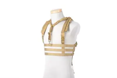 asgbox.pl - Kamizelka taktyczna Chest Rig typu Low Profile - Tan