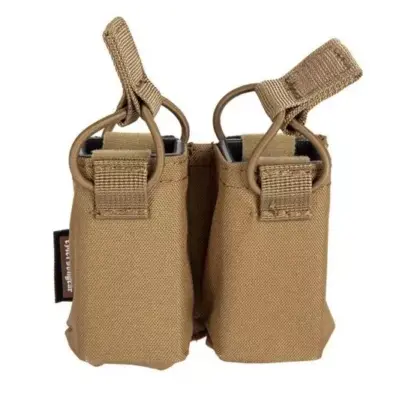 asgbox.pl - Podwójna ładownica pistoletowa do kamizelek szkieletowych - Coyote Brown