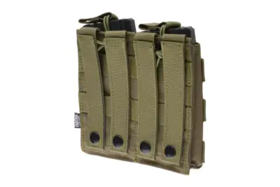 Podwójna ładownica Open I na magazynki AK/M4/G36 - oliwkowa - obrazek 2