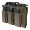 asgbox.pl - Potrójna ładownica Open Top na magazynki M4/M16 + pistoletowe - foliage green