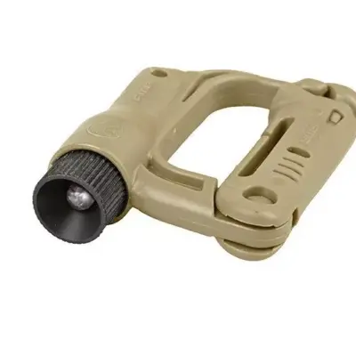 asgbox.pl - Klamra typu Grmlock z latarką - dark earth (zielone światło)