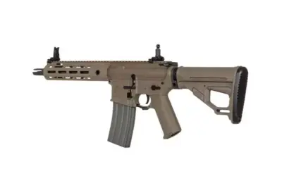 Replika karabinka Helios KAC SR-16E Mod2 CQB M-LOK - Dark Earth - obrazek 4