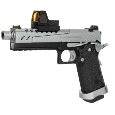 asgbox.pl - Replika pistoletu Hi-capa 5.1 Split Slide - czarna / chrom (z celownikiem BDS)