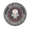 asgbox.pl - Naszywka 3D - NO MERCY – KINETIC WORKING GROUP - Black