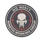 asgbox.pl - Naszywka 3D - NO MERCY – KINETIC WORKING GROUP - Black