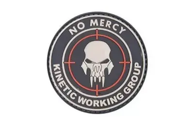 asgbox.pl - Naszywka 3D - NO MERCY – KINETIC WORKING GROUP - Black