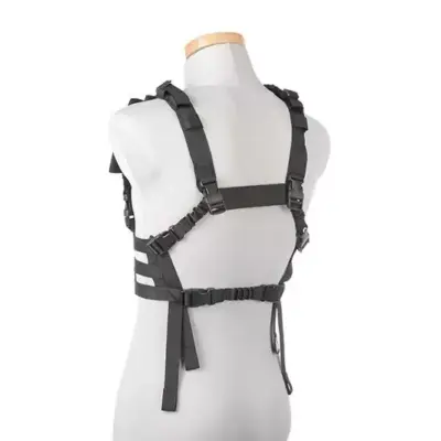 asgbox.pl - Kamizelka taktyczna Chest Rig typu Low Profile - Czarna