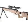 asgbox.pl - Replika karabinu snajperskiego MB08D - z lunetą i dwójnogiem - tan