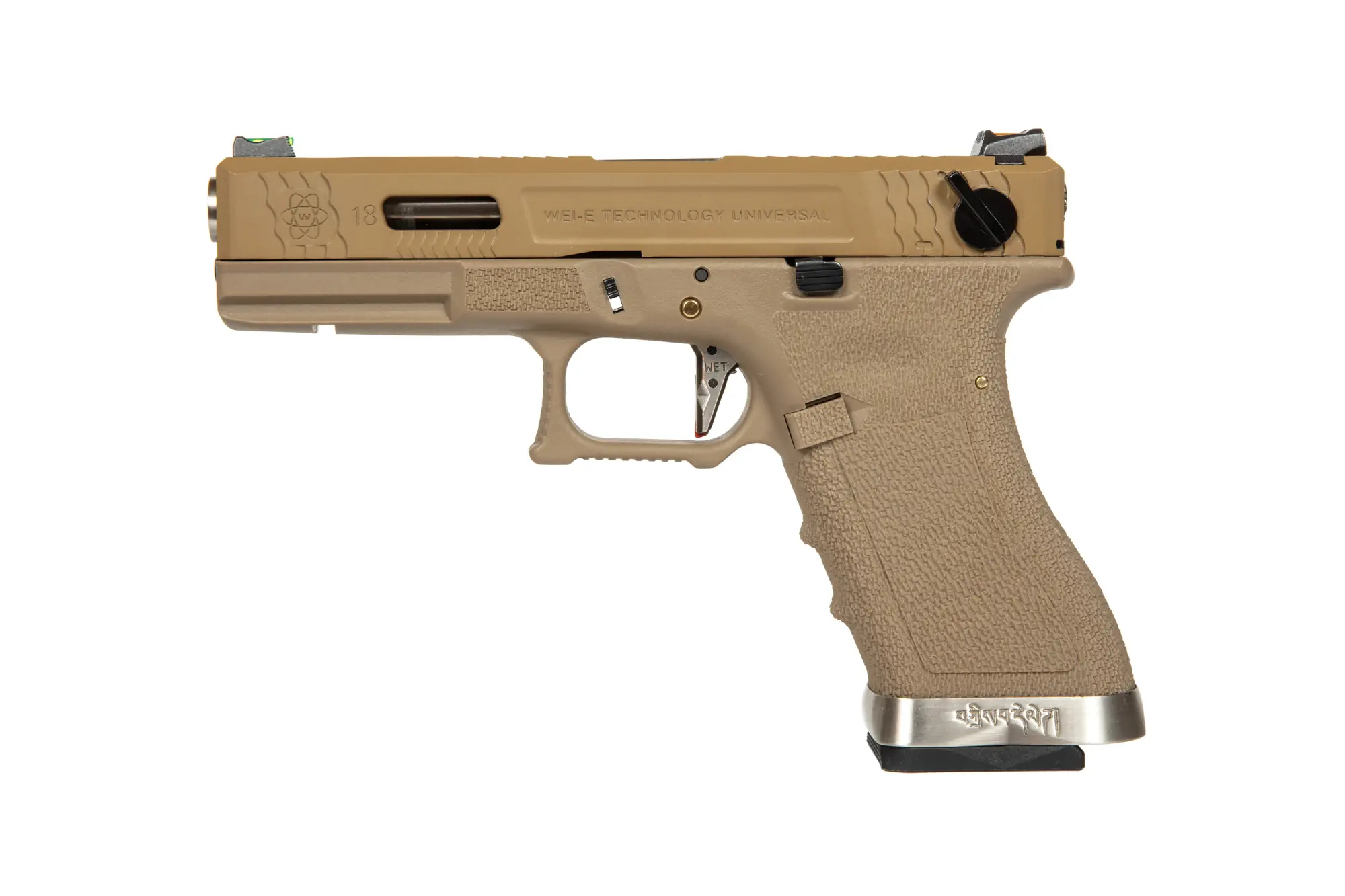 Replika pistoletu G Force G18 T9 -Tan/ Srebrny OD-G-WET-02-030822-00 asgbox.pl asgbox.pl - Replika pistoletu G Force G18 T9 -Tan/ Srebrny