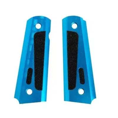 asgbox.pl - Aluminiowe okładziny chwytu TYPE B do pistoletów typu Colt 1911 - niebieskie