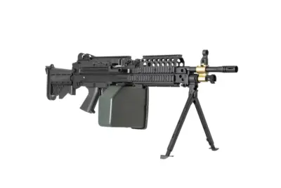 Replika karabinu maszynowego H.M.G. MK46 - czarna - obrazek 3