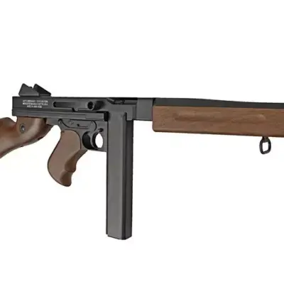 Replika pistoletu maszynowego Thompson M1A1 Military CYB-01-007293-00 asgbox.pl Replika pistoletu maszynowego Thompson M1A1 Military CYB-01-007293-00 asgbox.pl