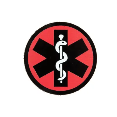 asgbox.pl - Naszywka IR - Krzyż Medyczny Gen.2 - czerwony