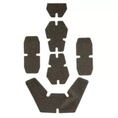 asgbox.pl - Zestaw naklejek z rzepami na hełmy - szary