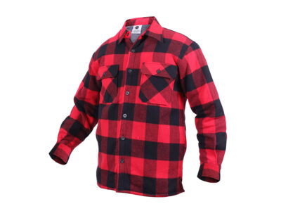 Lumberjack plaid shirt warm RED - obrazek 2