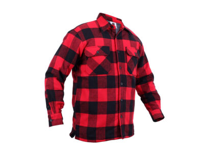 Lumberjack plaid shirt warm RED - obrazek 3