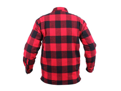 Lumberjack plaid shirt warm RED - obrazek 4