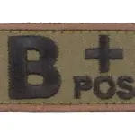 asgbox.pl - Naszywka BloodType : B+POS - forest