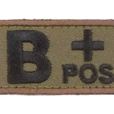 asgbox.pl - Naszywka BloodType : B+POS - forest