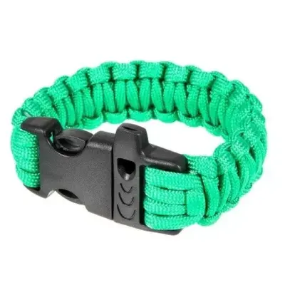 asgbox.pl - Bransoletka survivalowa (fastex) - zielona