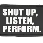 asgbox.pl - Naszywka 3D - Shut Up