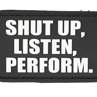 asgbox.pl - Naszywka 3D - Shut Up