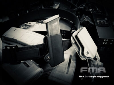 FMA Plastic Pouch for Pistol Magazine 9mm Luger - Black - obrazek 7