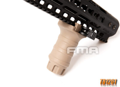 FMA Short Vertical STUBBY Grip with QD RIS Rail Mount - Tan - obrazek 9