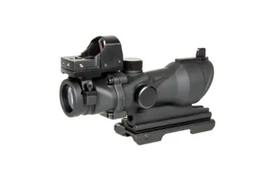 asgbox.pl - Replika lunety ACOG Style 4x32 z kolimatorem Mini Red Dot - czarna
