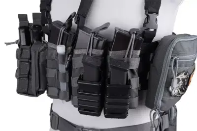 Potrójna ładownica Open I na magazynki AK/M4/G36 - ranger green - obrazek 4