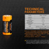Charging battery Fenix RCR123A / 16340 High Current (Li-ion) OD-A-FERCR123ALIIONUP asgbox.pl