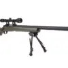 Replika karabinu snajperskiego SW-04J Army (z lunetą i dwójnogiem) - oliwkowa OD-G-SWL-03-003801-00 asgbox.pl