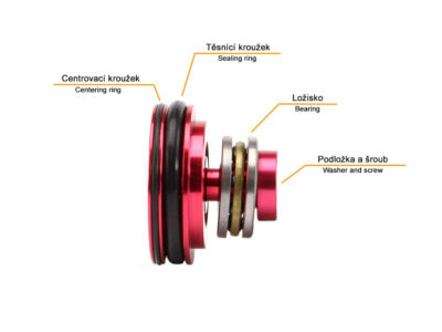 Metal flat piston head with the bearing - obrazek 7