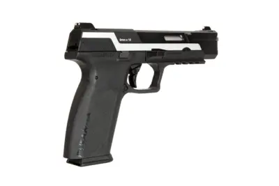 Replika pistoletu Piranha MK I - srebrna - obrazek 2