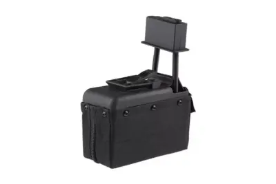 asgbox.pl - Magazynek pudełkowy 1500 kulek do repliki typu M249 - czarny