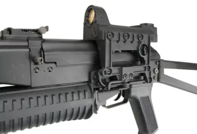 Replika pistoletu maszynowego PP-19 Bizon-2 z tłumikiem i kolimatorem - obrazek 3