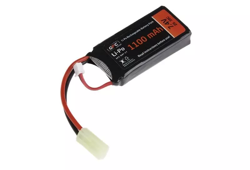 Akumulator LiPo 7,4V 1100mAh 20/40C GFE-06-003342-00 asgbox.pl asgbox.pl - Akumulator LiPo 7