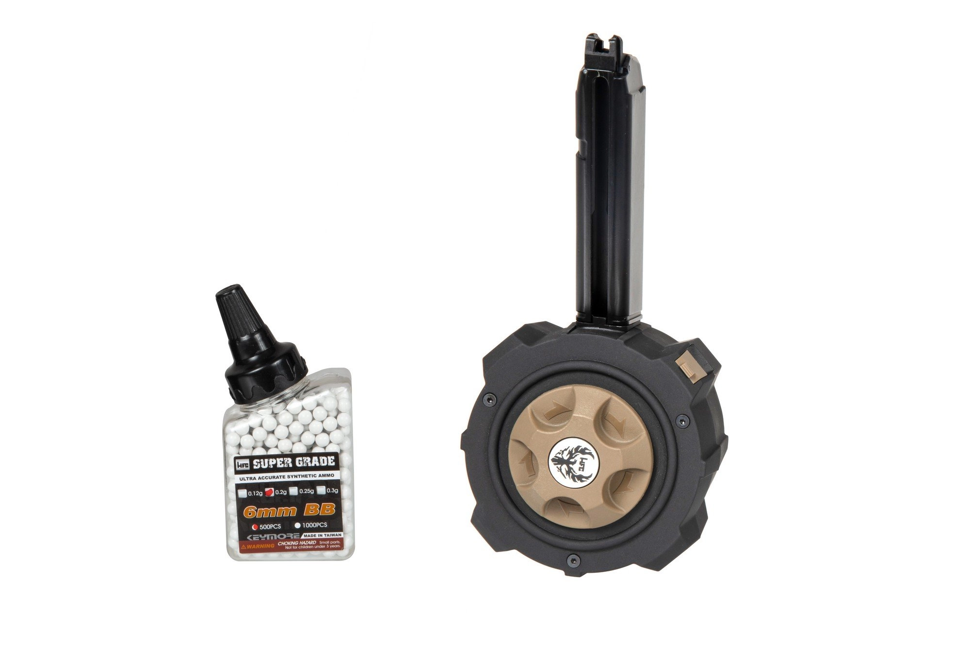 Gazowy magazynek bębnowy 130 kulek do replik G17 HFC-05-024331-00 asgbox.pl asgbox.pl - Gazowy magazynek bębnowy 130 kulek do replik G17